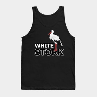 jz.birds White Stork Bird Watching Design Tank Top